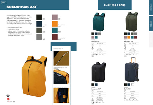 SAMSONITE - SECURIPAK 2.0 - Maroquinerie Keller