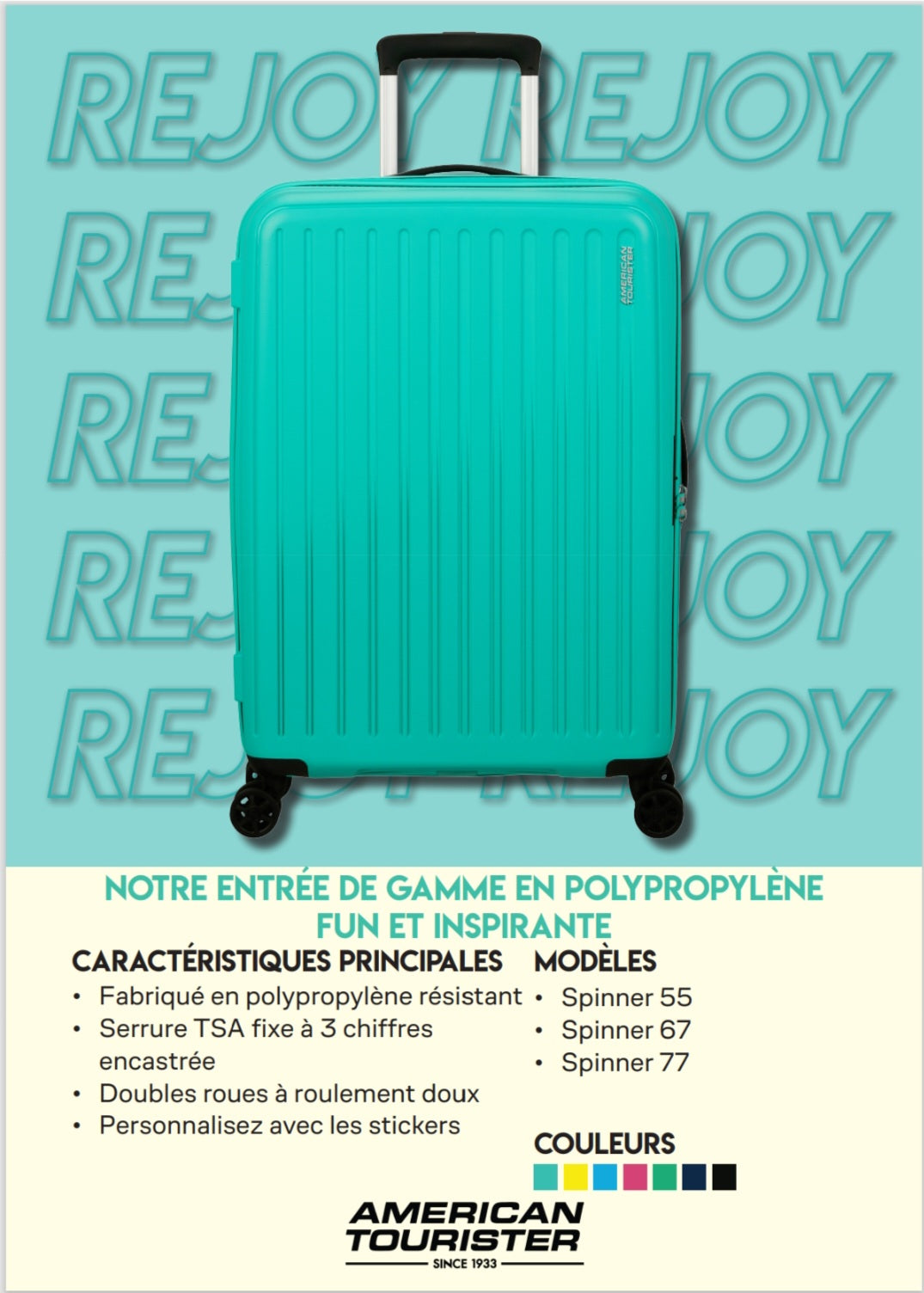 AMERICAN TOURISTER - REJOY - Maroquinerie Keller
