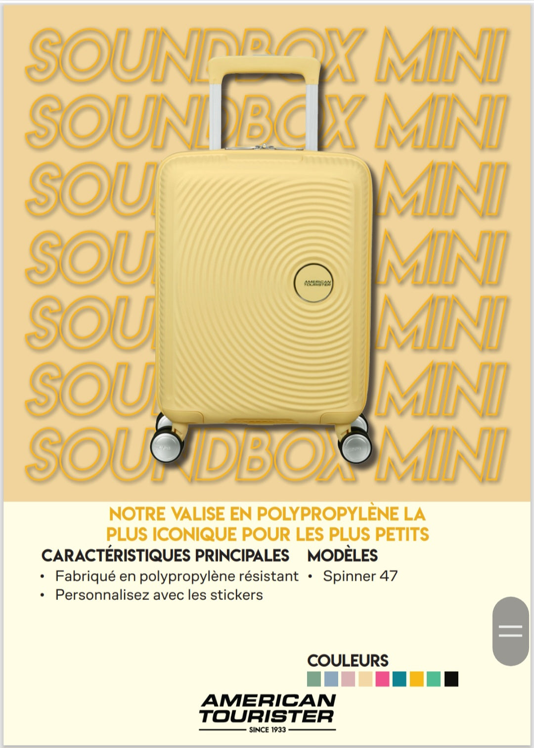 AMERICAN TOURISTER - SOUNDBOX MINI - Maroquinerie Keller