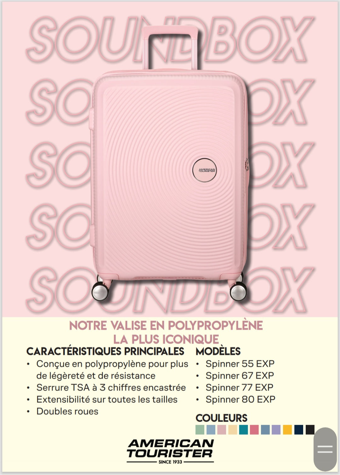 AMERICAN TOURISTER - SOUNDBOX - Maroquinerie Keller