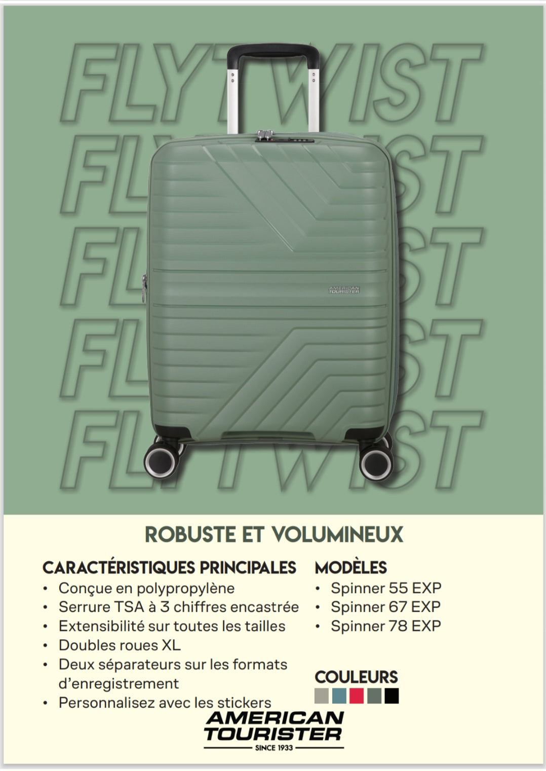 AMERICAN TOURISTER - FLYTWIST - Maroquinerie Keller